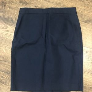 Jcrew Navy pencil skirt